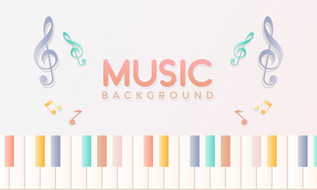 Music notes, song, melody or tune logo vectorのイラスト素材