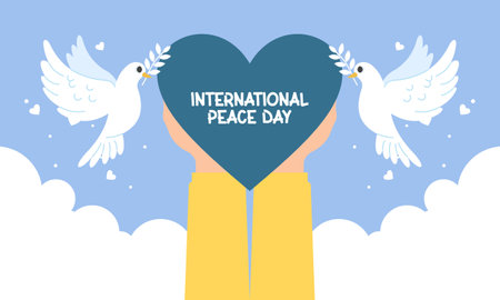 International Day of Peace vector illustrationのイラスト素材