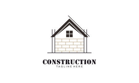 Home build illustration symbol logo designのイラスト素材