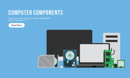 Computer banners logo. Computer store logo