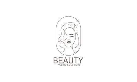 Beauty feminine woman logo templateのイラスト素材