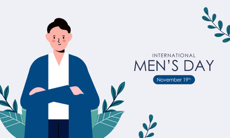 International men's day background vectorのイラスト素材