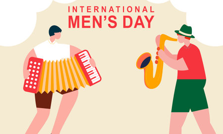 International men's day background vectorのイラスト素材