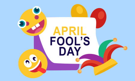 April fools' day illustration vectorのイラスト素材