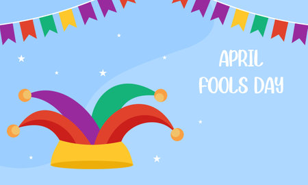 April fools' day illustration vectorのイラスト素材