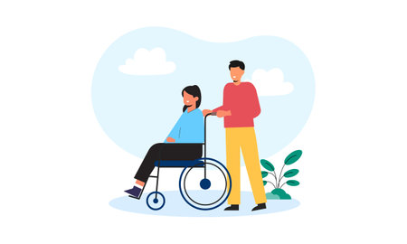 World humanitarian day illustration, community care peopleのイラスト素材