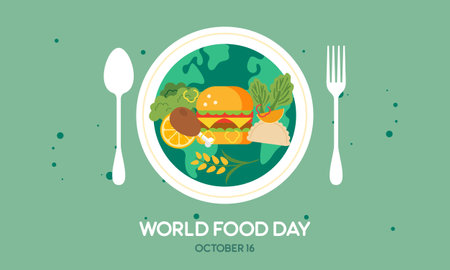 World food safety day celebration vector design illustrationのイラスト素材