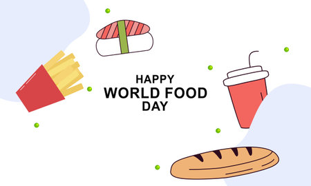 World food safety day celebration vector design illustrationのイラスト素材
