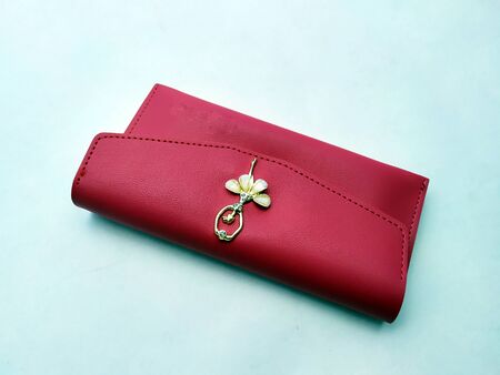pink woman purse handbag isolated on white background