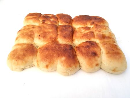Homemade Freshly baked soft Dinner Rolls, selective focus