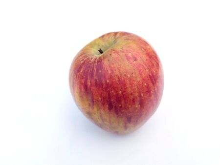 fresh healthy sweet red apple isolated on white background