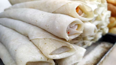 street food put on food shopの写真素材