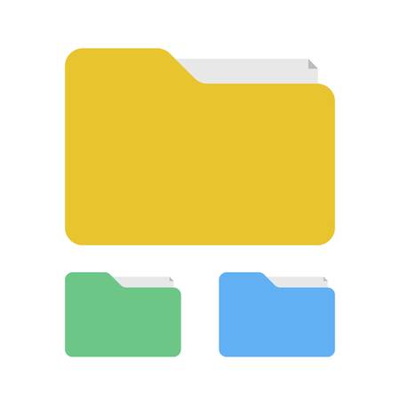 Simple Folder Iconsのイラスト素材