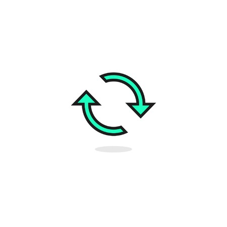 Refresh or Sync Iconのイラスト素材