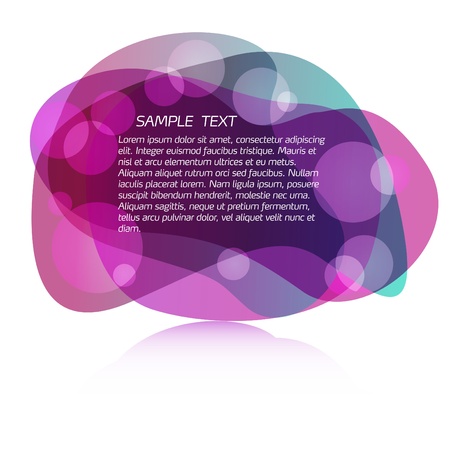 Modern abstract bubble templateのイラスト素材