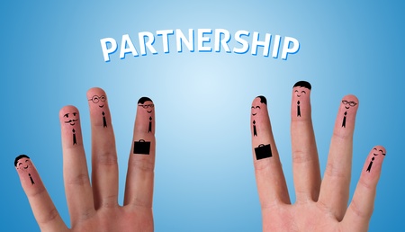 Abstract fingers having deal (partnership)の写真素材