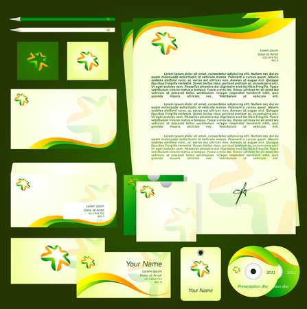 Colorful identity template collection set 3のイラスト素材