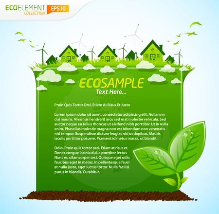 Green eco templateのイラスト素材