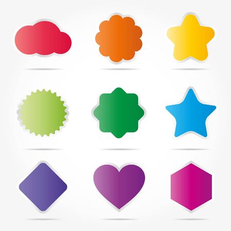 Colorful shapesのイラスト素材