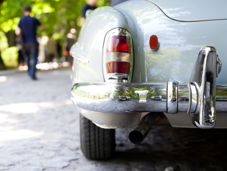 The rear part of a retro car 2 The rear part of a retro car 2