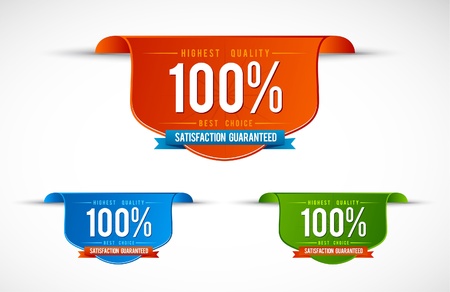 Colorful modern labels and badges setのイラスト素材