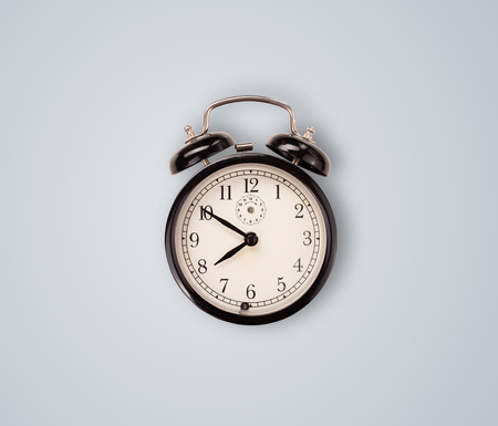 Modern clock showing precise time, hours and minutes