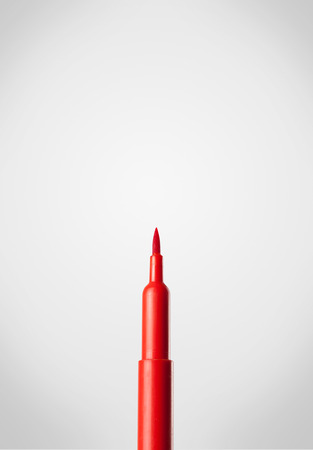 Coloured felt pen with copy spaceの写真素材