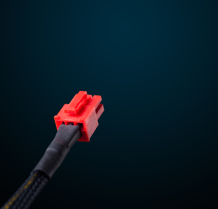 Electric cable with empty spaceの写真素材