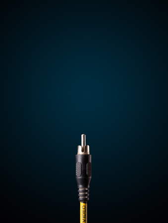 Electric cable with empty spaceの写真素材