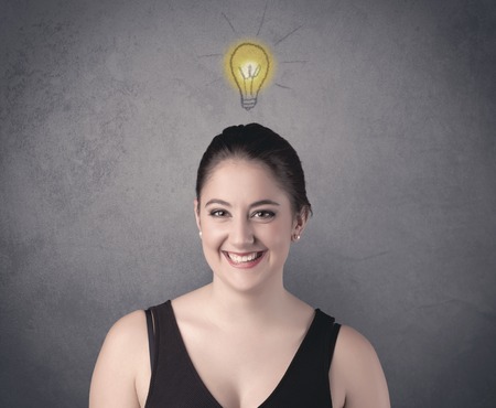 girl with funny facial expressionの写真素材