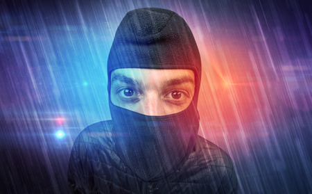Burglar in action.の写真素材