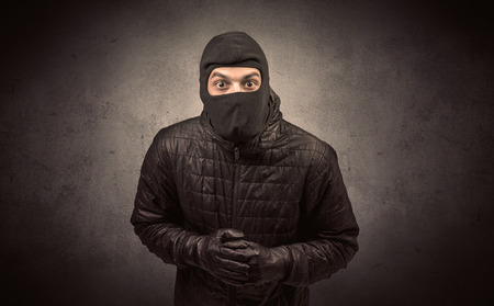 Burglar with tool.の写真素材