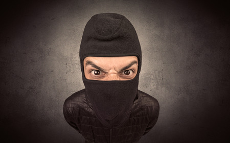 Burglar with tool.の写真素材