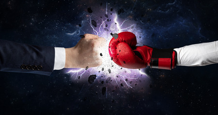 Fighting hands with storm explosion
