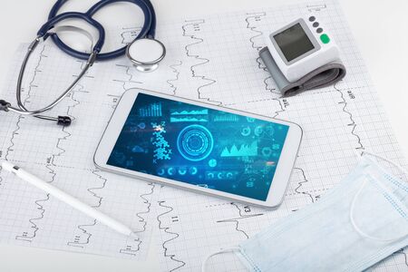 Report and cell composition concept with modern medical technologyの写真素材