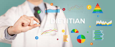 Nutritionist giving you a pillの写真素材