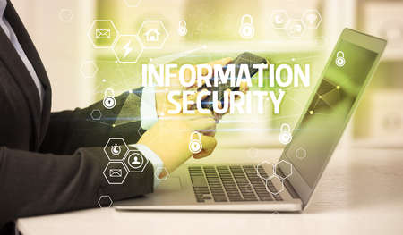 internet security and data protection conceptの写真素材