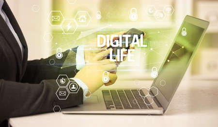 internet security and data protection concept