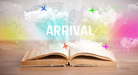 open book, vacation concept concept conceptの写真素材