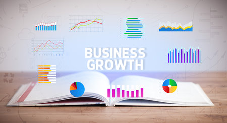 open book, business concept concept conceptの写真素材