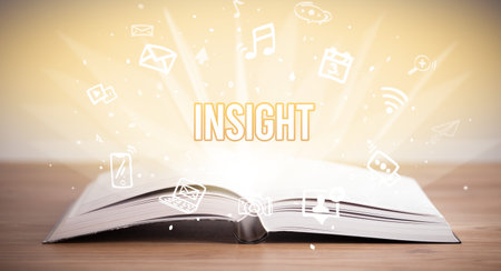 open book with business inscriptionの写真素材