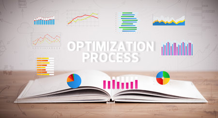open book, business concept concept conceptの写真素材