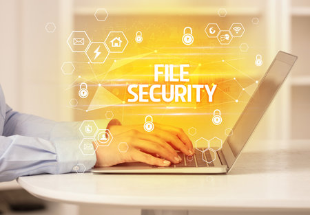 internet security and data protection conceptの写真素材