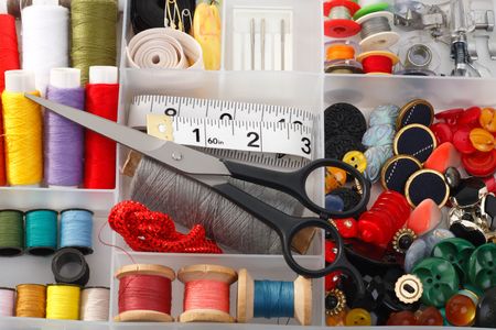 Accessories for sewing necessary to tailorの写真素材