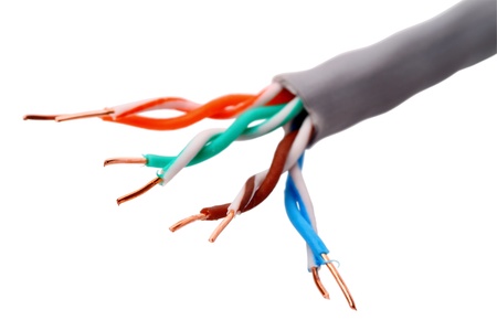 Cable network connection の写真素材
