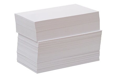 Stack of paper empty Letterhead Printable Cardsの写真素材