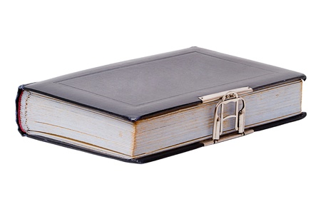 Vintage Photo Album with a metal buckle. Cover for the copy spaceの写真素材