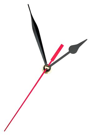 Clock hands isolated on white background. Copy spaceの写真素材