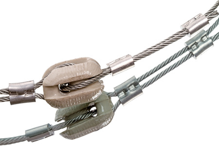 Stretching with ceramic insulator for telecommunication masts  Isolated 