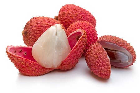 The lychee, litchi, liechee, liche, lizhi or li zhi, or lichee is the sole member of the genus Litchi in the soapberry family, Sapindaceae. The fresh fruit has a delicate, whitish pulp with a floral smell and a fragrant, sweet flavor.の素材 [FY31068876598]